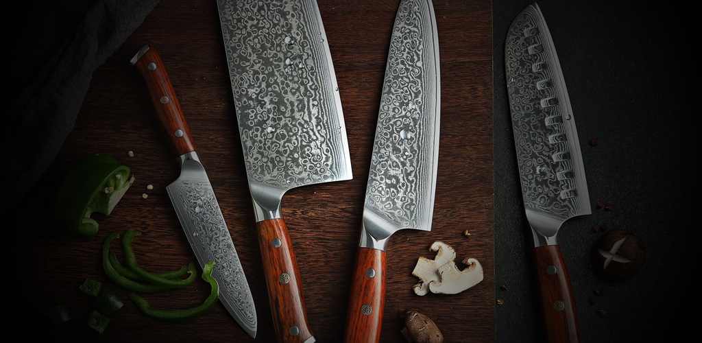 Damascus Steak Knives || Sharp Durable Steel edges